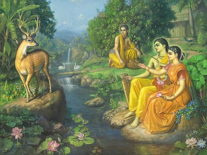 Veda Vyasa teaching Ganesha